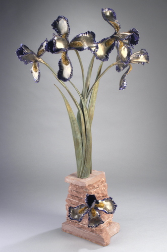 BEARDED IRIS by deb zeller