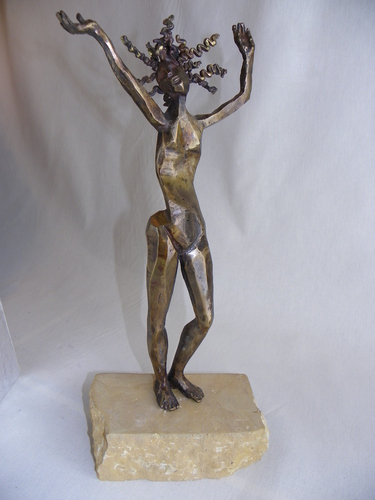 WOMAN WITH CURLY HAIR by arlene zimmerman
