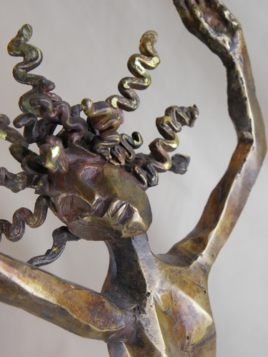 WOMAN WITH CURLY HAIR by arlene zimmerman
