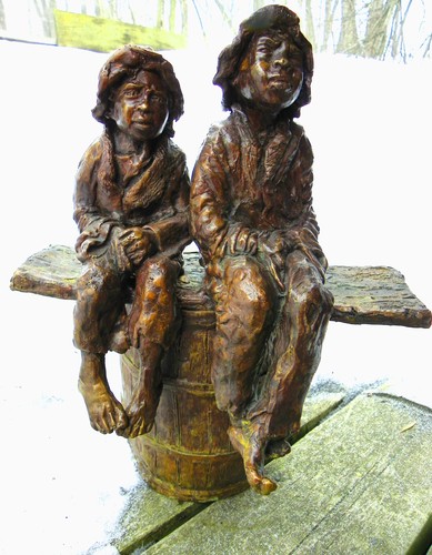 TWO SLAVE BOYS 1865 by arlene zimmerman