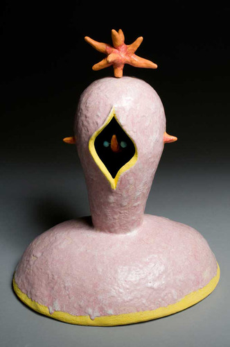 PINK RUFFIAN UNDER A TANGERINE STAR by susan feigenbaum