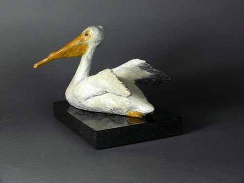 HIS BEAK CAN HOLD MORE THAN HIS BELLY CAN by richards poey