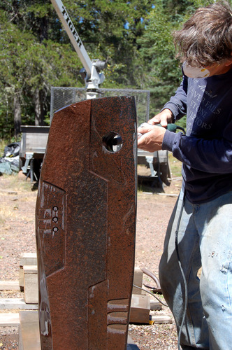 DAN WORKING ON  SOUNDING BOARD by dan and lee ross