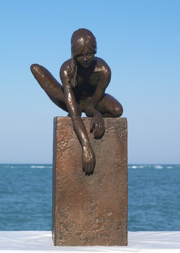 FEMALE ON A PEDESTAL #3 (2010) by james gabbert